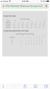 Escada Size Chart Escada Size Chart Conversion Chart