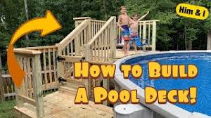 Diy ground pool ladder stairs. 12 Diy Above Ground Pool Ideas You Can Build Easily