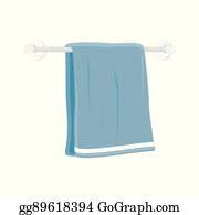 Pattern for home and health care design. Bath Towel Clipart Lizenzfrei Gograph