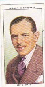 Wills Cigarette Card Radio Personalities 2nd Series No 1 John Watt