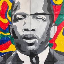 Join us TONIGHT for the artist reception of the 5th annual MLK Portrait  Project Exhibition from 4-6PM held at @sunysflk 🎨 Since 2020. the MLK  Portrait Project unites the local youth community