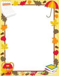 Printable page borders and border clip art for kids. September Border Clip Art Page Border And Vector Graphics Page Borders Borders For Paper Borders And Frames