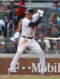 First Baseman Freddie Freeman Of The Atlanta Braves Bats During The Atlanta Braves Atlanta Braves Baseball Braves