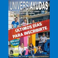 Aun Estas A Tiempo El Domingo Dia 20 Finaliza El Plazo Para Solicitar Tu Universiayuda 19 20 En La Web Del Ayuntamiento De Broadway Show Signs Broadway Shows