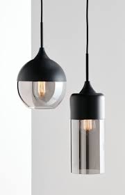lunar 1 light round pendant in black smoke huis verlichting eettafel verlichting verlichting