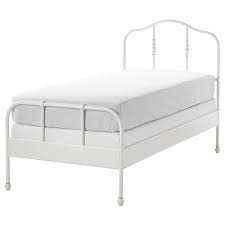 Sagstua Bed Frame White Espevar Twin Ikea In 2020 Bed Frame Comfort Mattress Curved Headboard