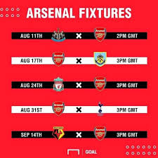 View arsenal fc scores, fixtures and results for all competitions on the official website of the premier league. Facebook