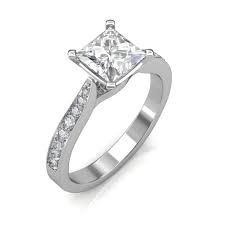 1 14 carat 18k white gold ayesha engagement ring