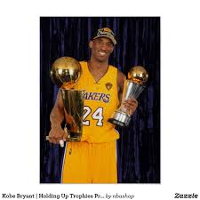 Kobe Bryant Holding Up Trophies Print Zazzle Com Kobe Bryant Kobe Bryant Pictures Kobe Bryant Daughters