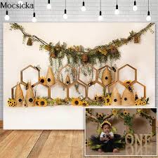 Use them in commercial designs under lifetime, perpetual & worldwide rights. Compare Mocsicka Honey Cake Smash 1st Birthday Photography Backdrops Bee Day Sunflower Floral Kids Photographic Studio Photo Backgrounds Price In Singapore Best Buy In Singapore