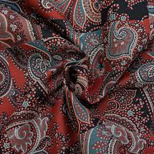 Check spelling or type a new query. Jacquard Paisley Muster Dunkelrot Blautone Schwarz Weiss Mahler Stoffe