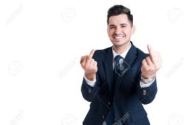 I think you need to scale this up a bunch, but basically i just transformed the fingers in meshmixer so darth can issue a 22107 3d models found related to double middle finger. Smiling Businessman Showing Double Middle Finger Isolated On Stock Photo Picture And Royalty Free Image Image 56030199