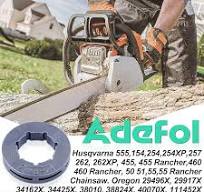 Adefol 3/8" Sprocket Rim fit Husqvarna 555 154 254 257 262 XP 455 460  Rancher 50 51 55 Chainsaw Oregon 18270