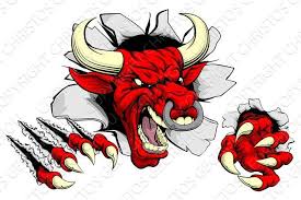 Red Bull Ripping Through Background Bull Tattoos Red Bull Bulls Wallpaper