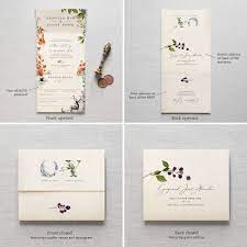 Once Upon A Time All In One Wedding Invitations No Envelope Etsy Kartu Undangan Pernikahan Kartu Pernikahan Ide Perkawinan