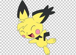 It evolves into pikachu when leveled up with maximal happiness; Pokemon Heartgold And Soulsilver Pichu Pikachu Pokemon X And Y Png Clipart Art Carnivoran Cartoon Computer