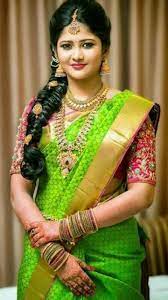 Patty Sarees Indian Bride Hairstyle Saree Hairstyles Wedding Saree Collection