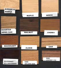 Wood Stain Color Samples