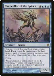 Magic's best new card breaks one of the basic rules of the game. Chancellor Of The Spires New Phyrexia Nm Blue Rare Magic Mtg Card Abugames Ebay