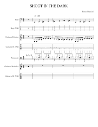 The heroes try to return home while avoiding detection from horde prime's blockade. Shot In The Dark Sheet Music For Drum Group Guitar Bass Mixed Quartet Musescore Com