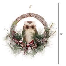 Holiday Time Natural Owl Christmas Wreath 18 In Walmart Com Walmart Com Compra en línea productos para el hogar, tecnología, refrigeradores y más o recibe tu supermercado a domicilio solo en walmart en línea a un súper precio.