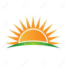 Sun Horizon And Sunrise Logo Sunrise Logo Vector Logo Abstract Logo