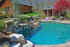 Pin By Nikole Cradick On Landscape Ideas Country Pool Landscaping Pool Landscape Design Rustic Landscaping