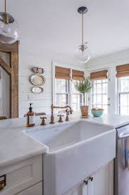 brass faucet for a farmhouse kitchen