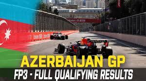 Jun 05, 2021 · f1 azerbaijan gp 2021 this is the beginning of our azerbaijan gp qualifying live blog, with the most recent entries coming nearest the top. F1 Baku 2021 Fp3 Qualifying Results Azerbaijan Grand Prix Youtube