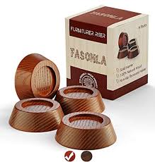 The 4 x 4 inches riser tops will accommodate a variety of leg shapes and sizes. Review For Fasonla Furniture Risers Solid Natural Wood Risers For 4 Bed Risers Furniture Risers Table Risers Sofa Risers Chair Risers Add Height With Non Slip Recessed Hole To Heavy Furniture Wood