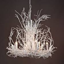 Naturally Superior Painted Twig Chandelier Twig Chandelier White Chandelier Chandelier