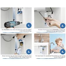 Die bubblebox des unternehmens rotarex aus luxemburg sorgt für sprudelndes wasser direkt aus dem wasserhahn. Untertisch Trinkwassersprudler Bubblebox Inkl 3 Wege Armatur Mora Neues Wasser