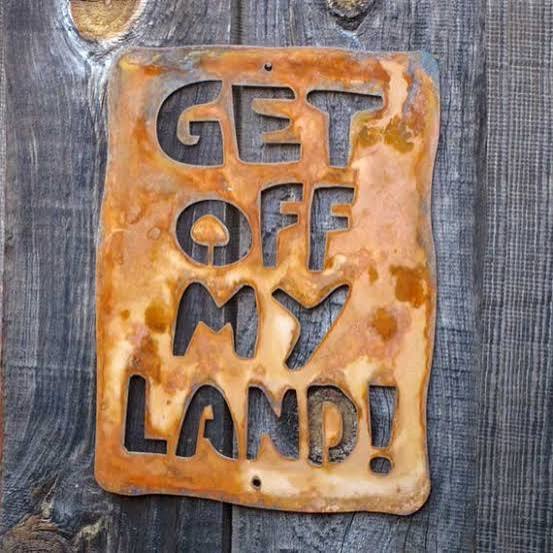 Get off My Land Wall Sign - Free Shipping in US - Etsy UK