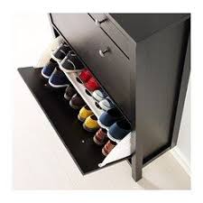 Hemnes Armoire A Chaussures 2 Casiers Brun Noir 89x127 Cm Ikea Rangement Chaussures Hemnes