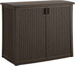 Looking for best quality storage cabinets for your personal or professional usage? Amazon Com Suncast Bmoc4100 97 Gallon Resin Extra Large Deck Storage Cabinet Brown Garden Outdoor