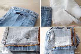 To patch, to mend, patch, cobble, patch, mend, patch. Jeans Flicken Anleitung Zum Reparieren Aufbugeln Talu De