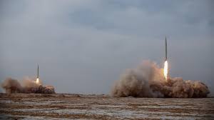 Iran's defence minister amir hatami and the commander of the islamic revolutionary guards corps aerospace force. Iran Fires Long Range Missiles On Second Day Of Military Drills