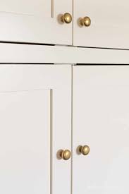 For slab doors, you will want the hole placement to be equidistant from the bottom and side of the cabinet. A Simple Guide For Cabinet Knob Placement Julie Blanner