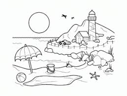 Scenery coloring pages for kids online. Landscapes Coloring Pages For Adults