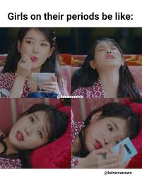 Kdrama On Instagram 4 Moods Of Girls On Their Periods By Iu Drama Hotel Del Luna Give Credit If Reposting Follow Kdramanews Kd Aktor Orang Hidup