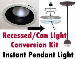 Using one overhead fixture will create more shadows and uneven lighting on the face and make it harder to see. Turn Recessed Light Into A Pendant Conversion Kit Can Etsy Recessed Lighting Can Lights Recessed Light Bulbs