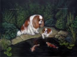 Check spelling or type a new query. Original Cavalier King Charles Spaniel Painting Princess And A Frog Cavacast Pet Portraits Sculpture