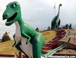 Most of them are meant to reflect fossils found in the area. Dinosaur Park Rapid City South Dakota