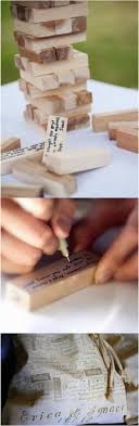 Jenga Inspired Wedding Guest Book Alternative 60 By The Papery Nook Hatch Co Wedding Guest Book Wedding Guest Book Alternatives Guest Book