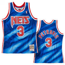 Kevin durant nets statement edition 2020. Drazen Petrovic 3 New Jersey Nets 1990 91 Mitchell Ness Swingman Trikot
