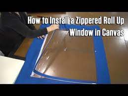 Sailrite Youtube How To Install A Zippered Roll Up Window In Canvas Make A Boat Pontoon Boat Boat Plans