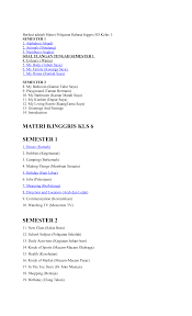 Dalam kesempatan belajar kali ini, saya akan bagikan tentang materi pelajaran penjas orkes / pendidikan jasmani olahraga dan kesehatan kelas 1 sd/mi semester i (satu) lengkap. Https Pdfcoffee Com Download Berikut Adalah Materi Pelajaran Bahasa Inggris Sd Kelas 6 Pdf Free Html