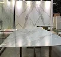 China Calacatta White Nano Crystallized Glass Stone Slabs ...