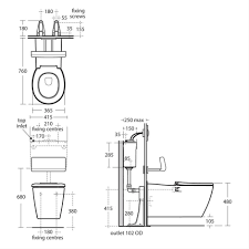 The immaculate curves of this unique suspended lavatory enhance the sophisticated look of this discreet unit. Edit Assist Wall Mounted Wc Pan 75cm Projection Wall Hung Toilets Toilets Bluebook