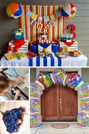 This big list of beach themed party food ideas is full of fun beach food for your next party. 53 Trendy Party Beach Summer Water Birthday Parties Boys First Birthday Party Ideas Kids Pool Party Birthday